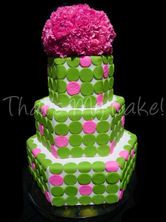 Black And Lime Green Wedding. Lime Green and Pink Hexagons